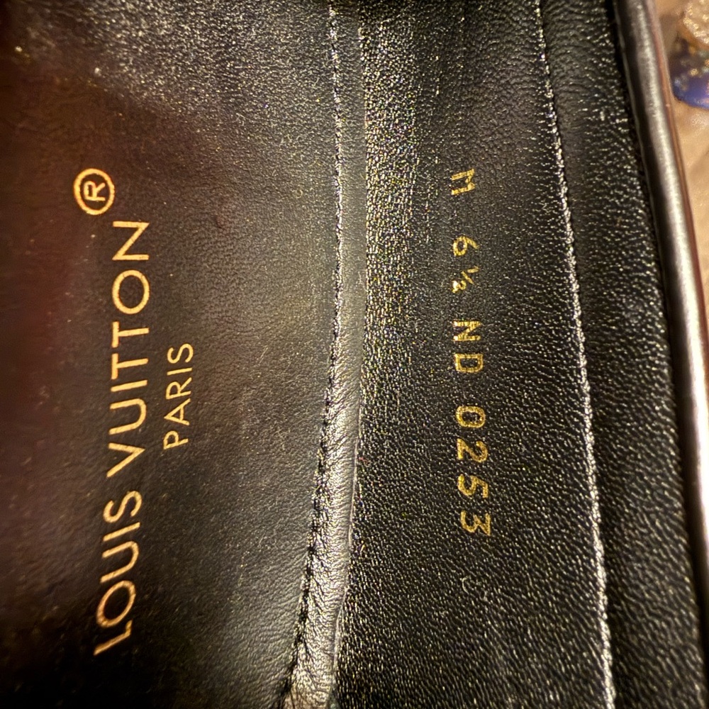Louis Vuitton Checkered Black Loafers - Picture 8 of 9